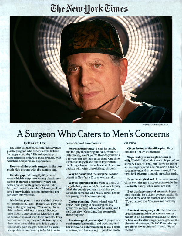 The New York Times - A Surgeon Who Caters to Men's Concerns